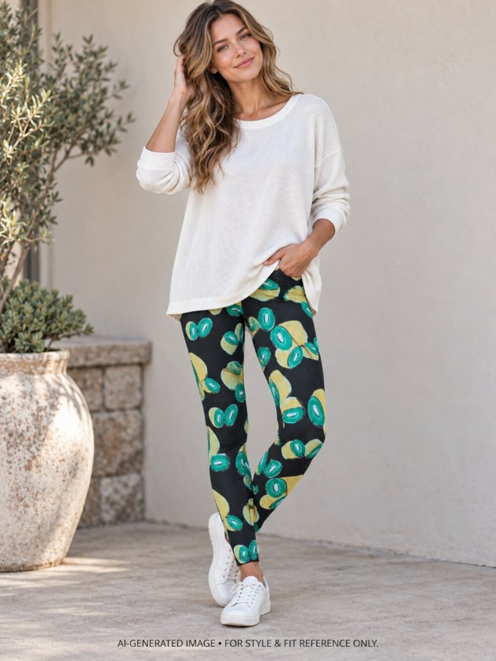 LuLaRoe Kiwi Print Leggings